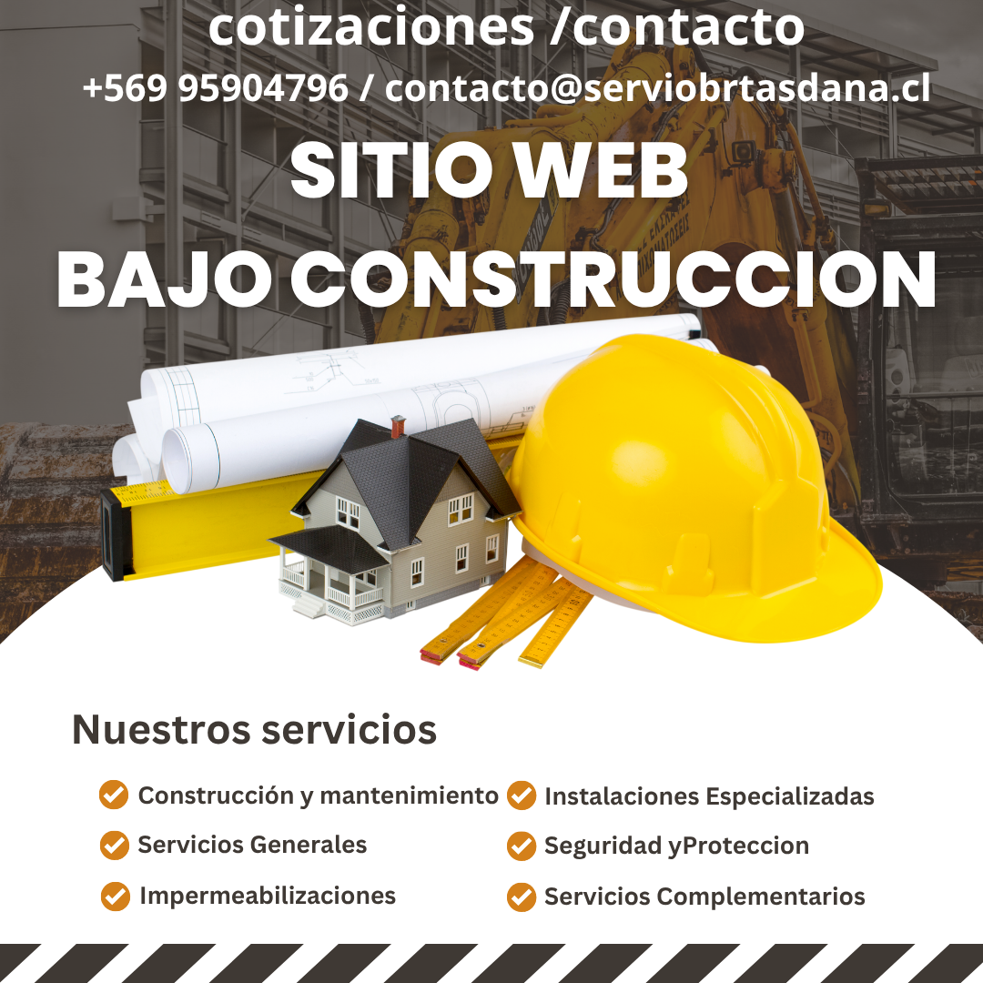 Pagina web serviobrasdana.cl bajo construccion 